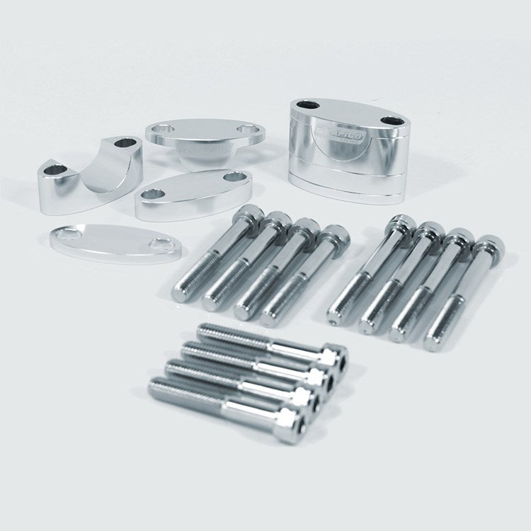HANDLEBAR RISER FOR 22.2MM SILVER