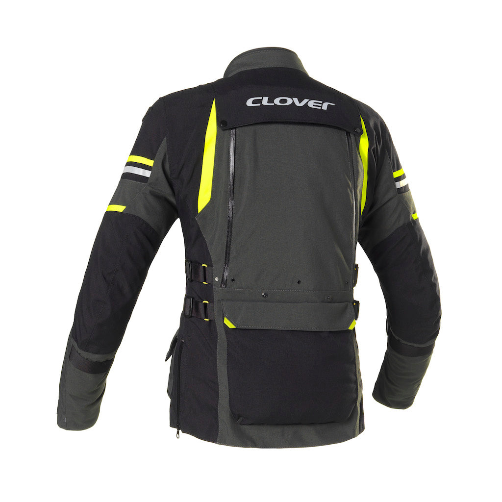 Clover Nitro black motorcycle popular jacket Large