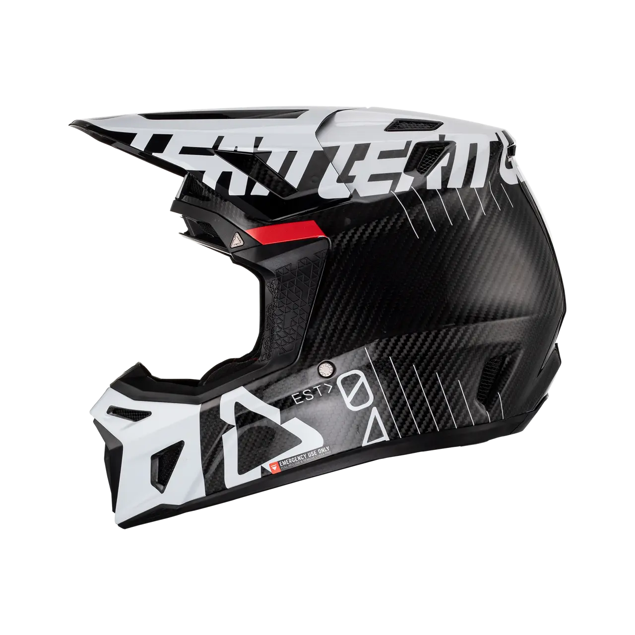 MOTO 9.5 HELMET CARBON WHITE - KIT inc GOGGLES