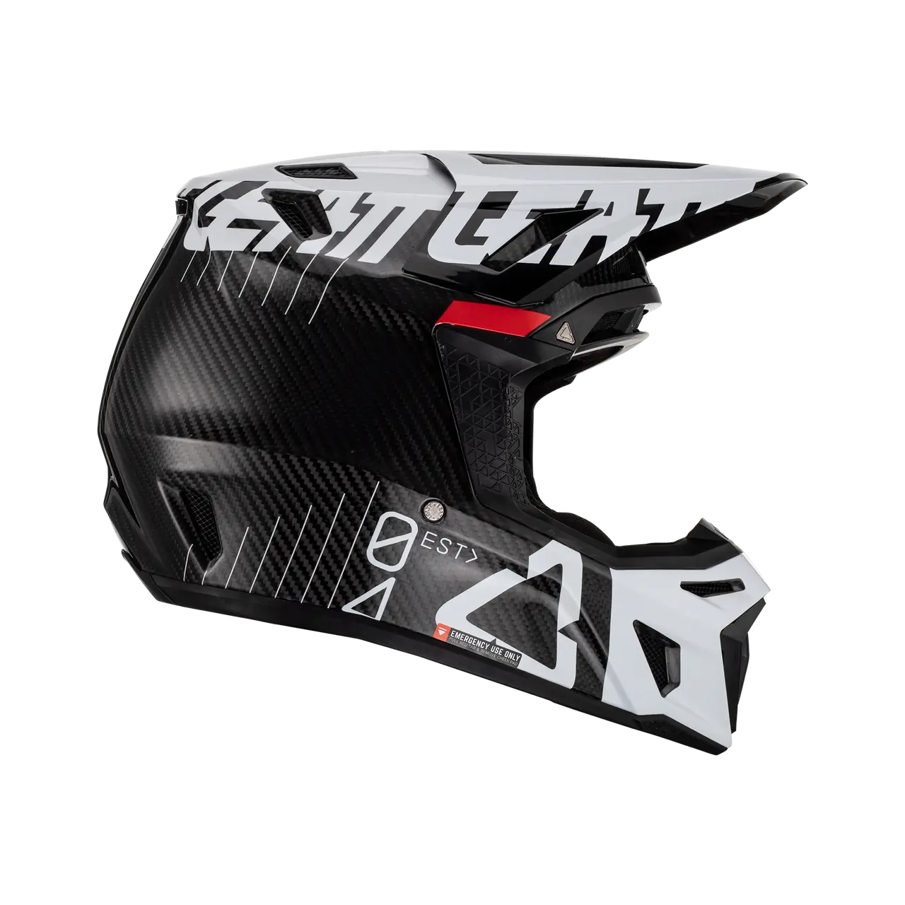 MOTO 9.5 HELMET CARBON WHITE - KIT inc GOGGLES